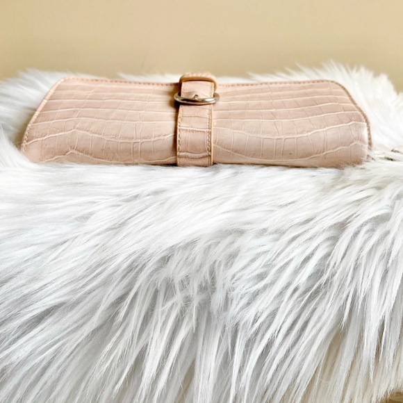 Chateau Pink Faux Croc Embossed Buckle Bag - Picture 7 of 7